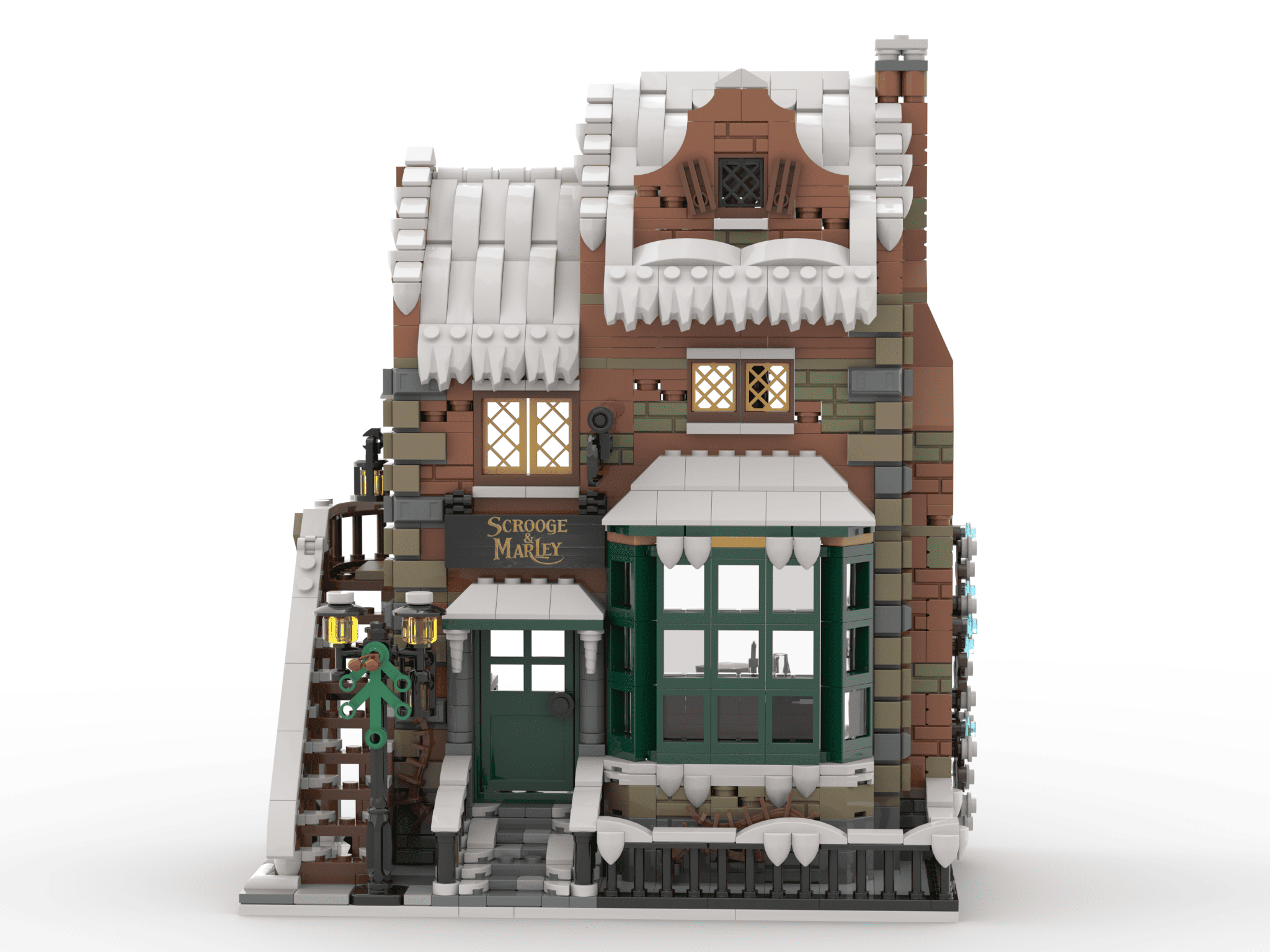 Winter Modular Christmas Snow Street