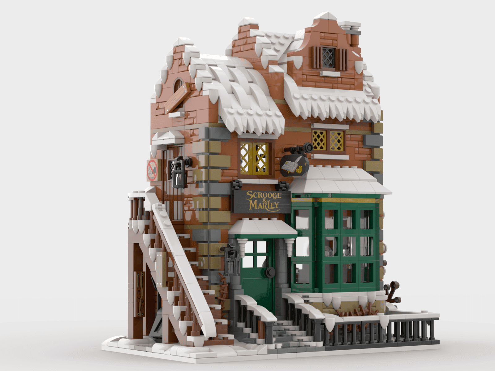 Winter Modular Christmas Snow Street