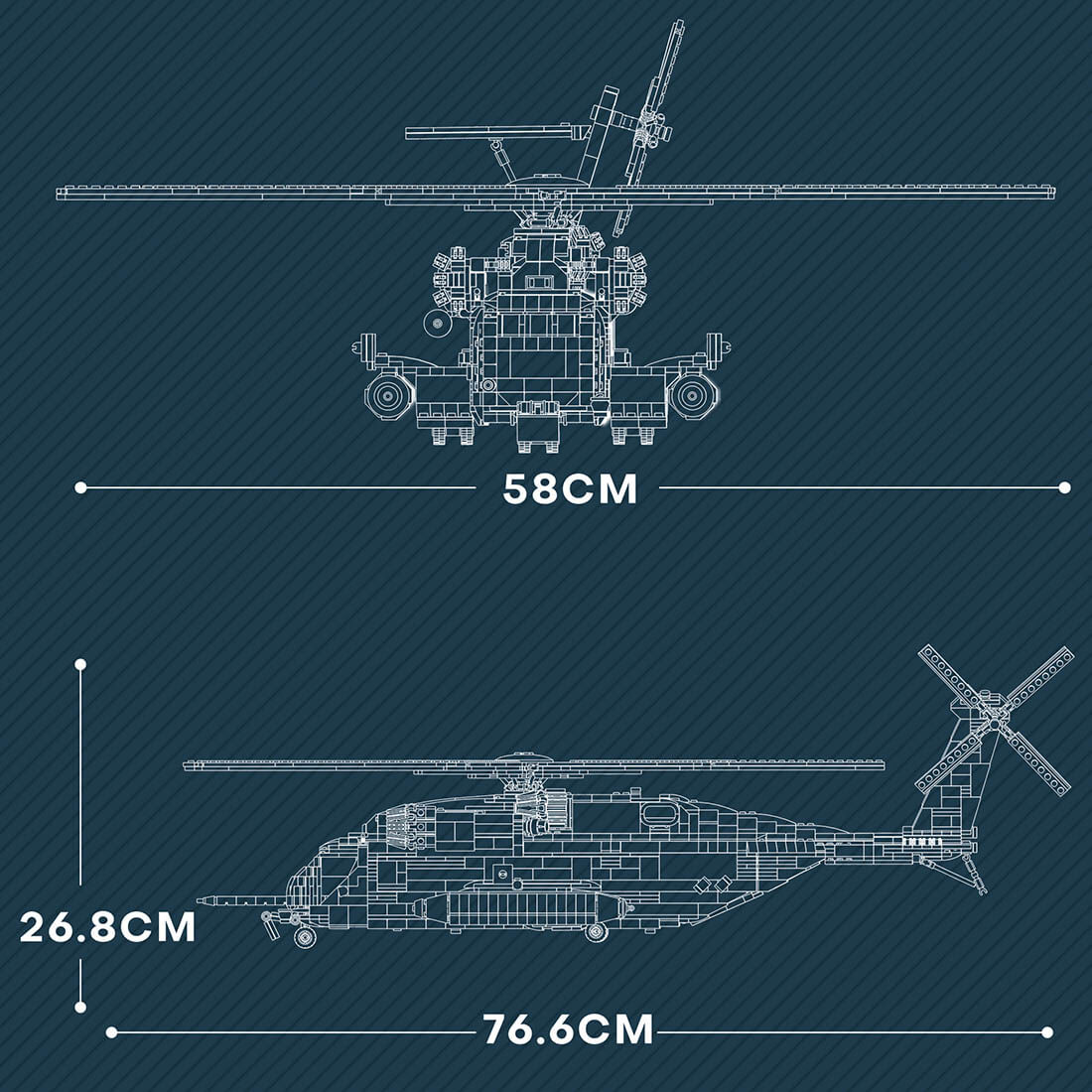 CH-53E Super Stallion 1:35 Scale Military Helicopter